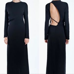 NWT ZARA OPEN BACK DRESS LIMITED EDITION MEDIUM